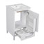 Meuble-lavabo moderne de 20 pouces avec lavabo en céramique-542491979