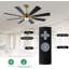 Ventilateur de plafond 72 po avec lumières DEL Deallen-1197369277