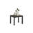 Contemporary Style 3Pc Table Set 1X Coffee Table 2X End Table Faux Marble Top Wooden Legs Primary Living Room-775397790-775397784