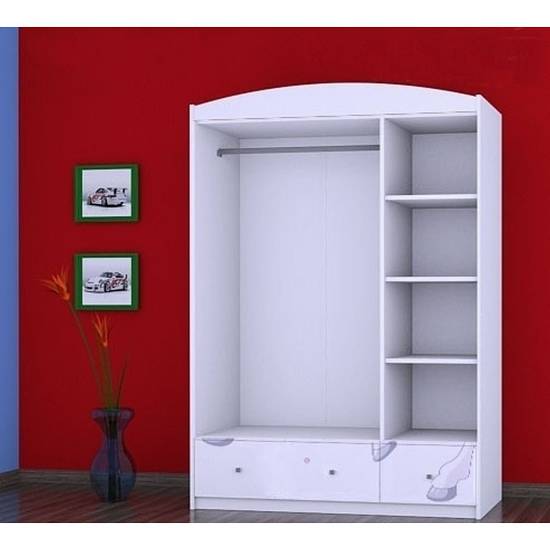 Evatt 3 Door Wardrobe, White