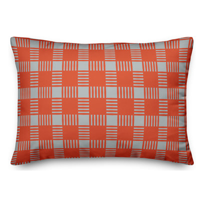 Coussin lombaire à carreaux écossais