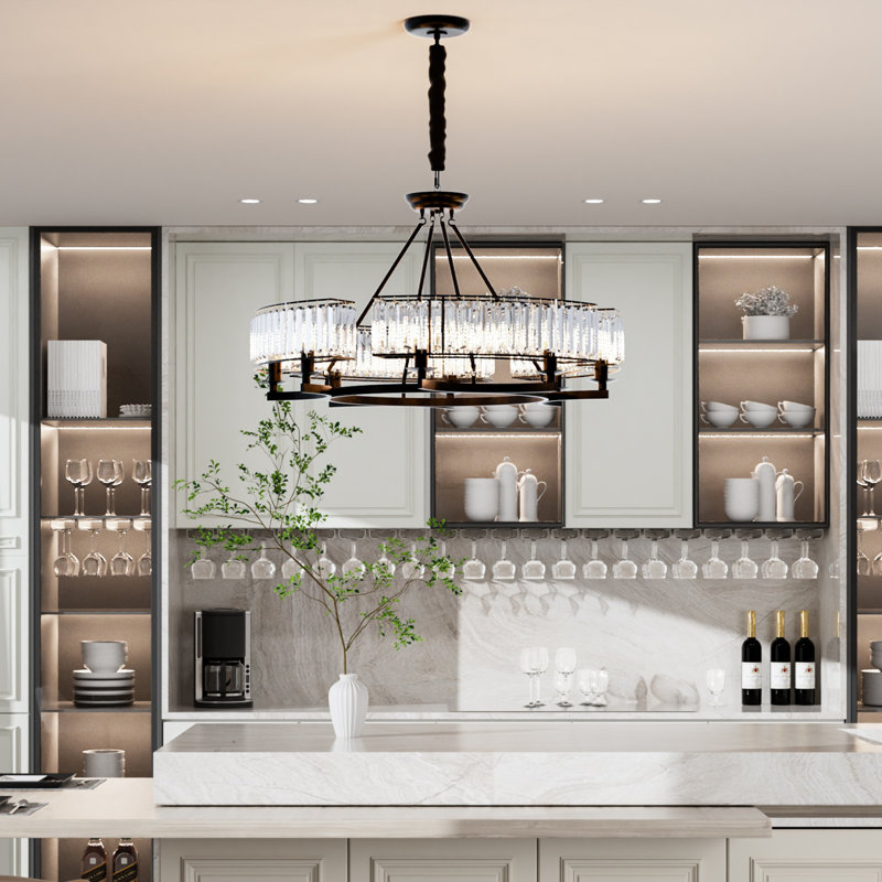 Chandelier, 1650 Lumens, 8 Lights