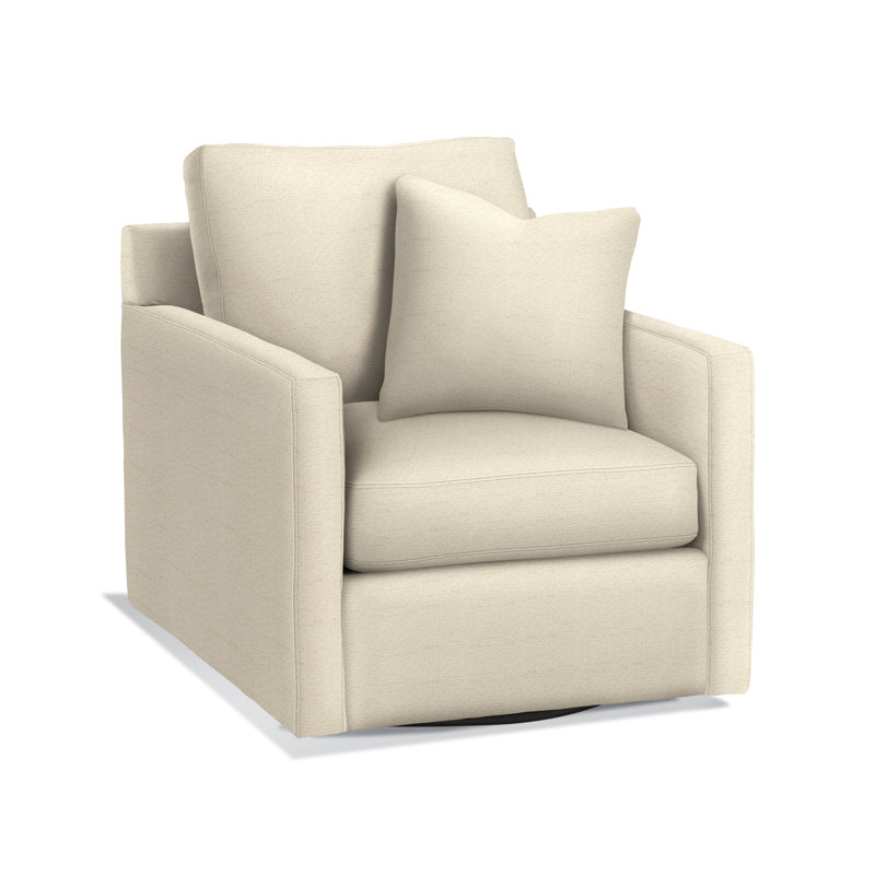 Bel-Air Boucle Cotton Swivel Armchair, Ivory Crypton Performance; 0886-91