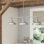 Luminaire suspendu linéaire à 3 lumières pour îlot de cuisine Caryn