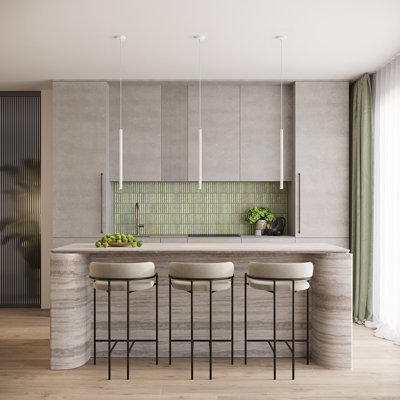 Bjarnhild 3 - Light Stainless Steel Pendant