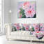 Pivoines à part entière - Coussin imprimé floral-89816112-89816108