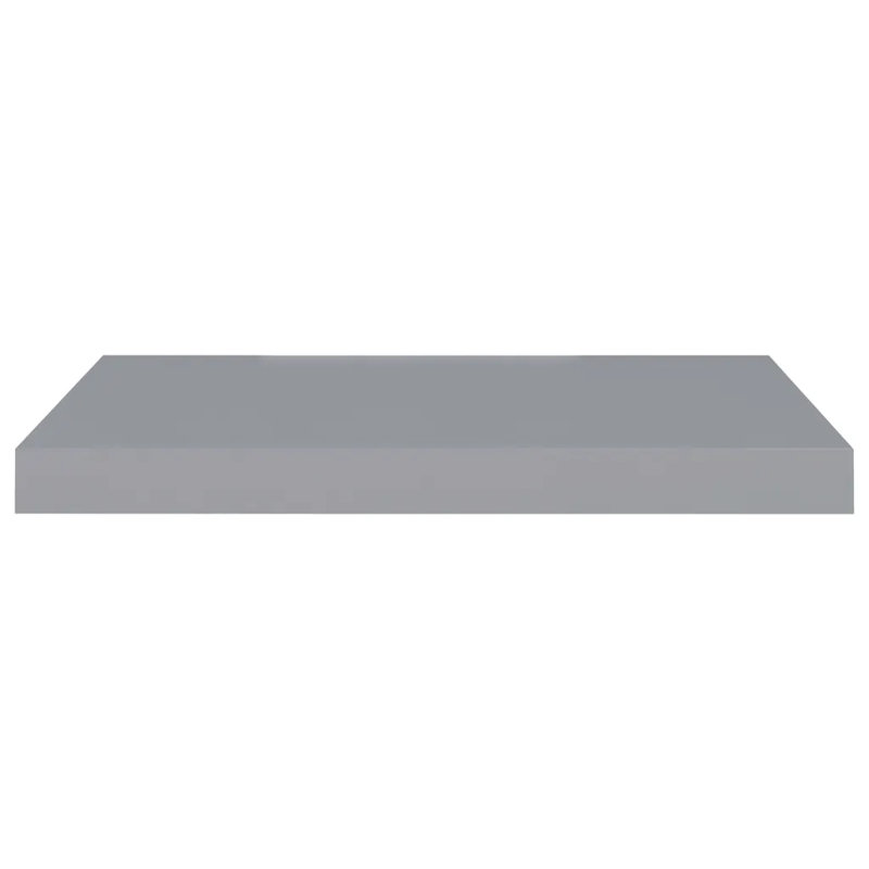 Arson 2 Piece Floating Shelf, 3.8cm H x 23.5cm W x 60cm D, High Gloss Grey