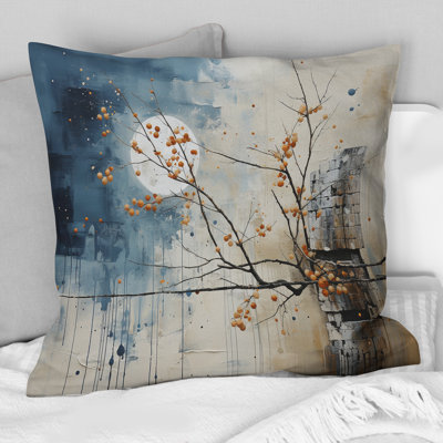 Japan Art Serene Zen Minimalism II - Japan Art Printed Throw Pillow