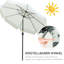 Petersburg 266cm Tilt Market Parasol-499252060