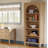 Gayle Solid and Manufactured Wood Standard Bookcase with Arched Side Panels and Adjustable Shelves-410664311-410664305