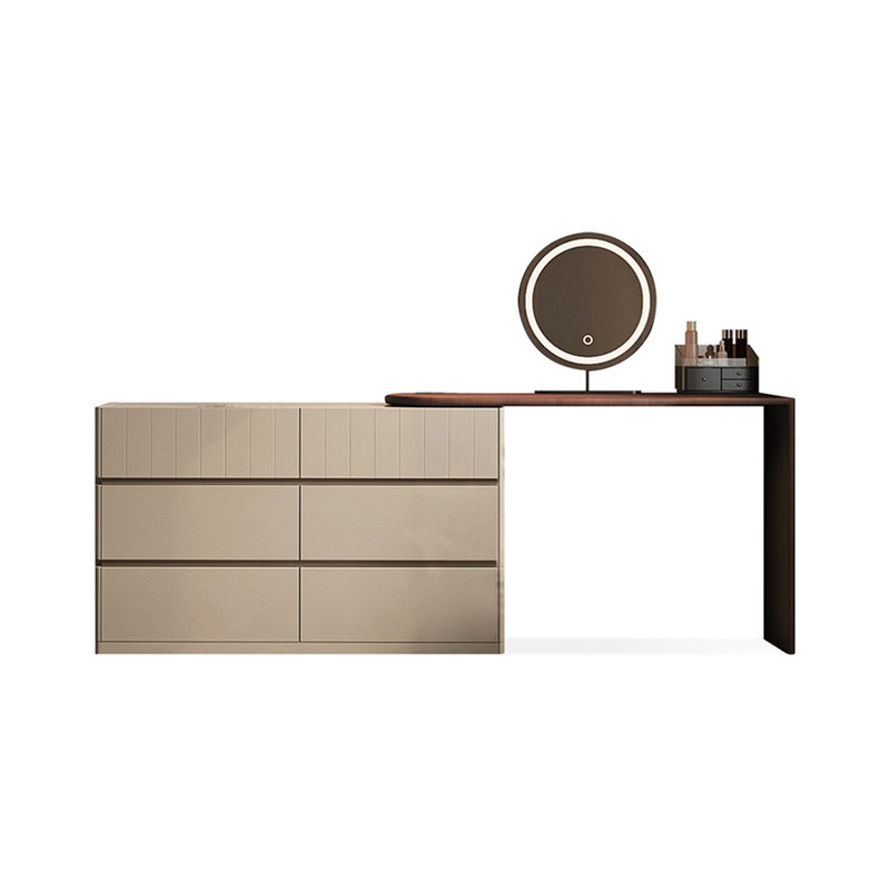Makeup Vanity with Light mirror,6 drawers