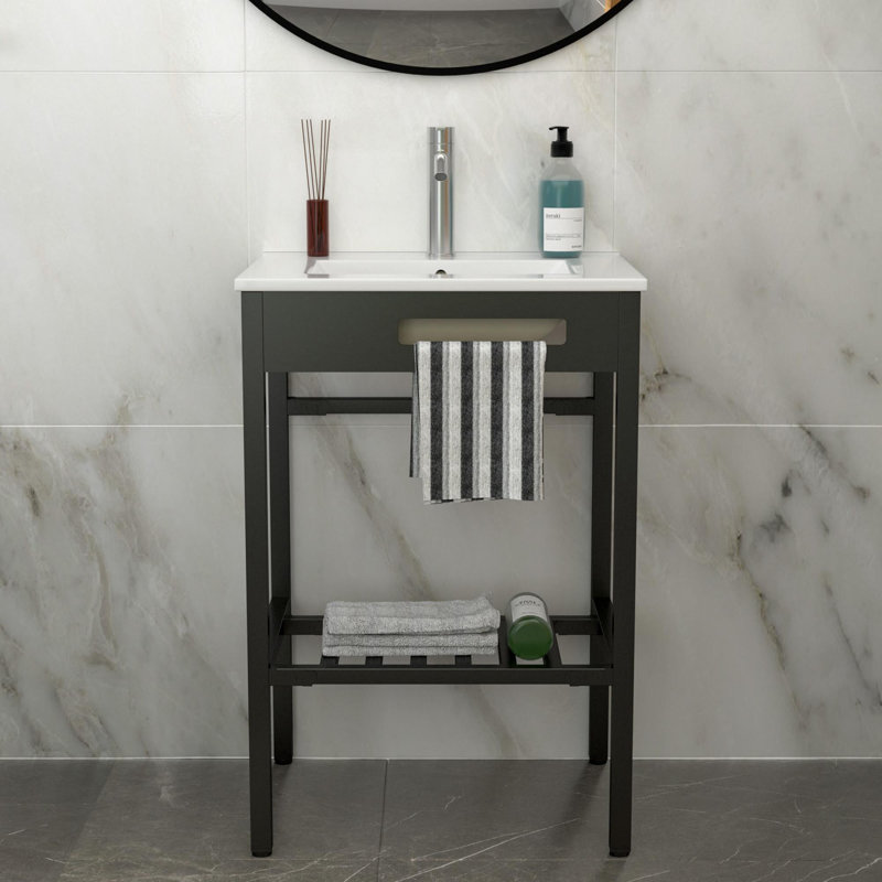 Meuble-lavabo simple 24 po avec lavabo