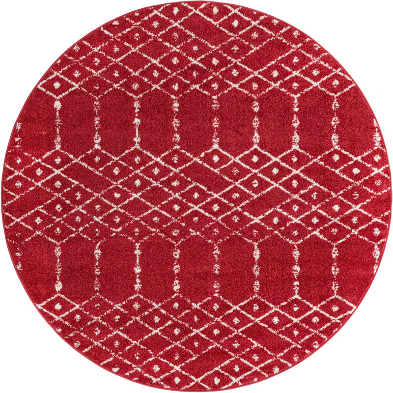Brissa Abstract Indoor Rug, Round 5'3"