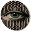Oeil monochrome II - impression sans cadre sur bois-810088871