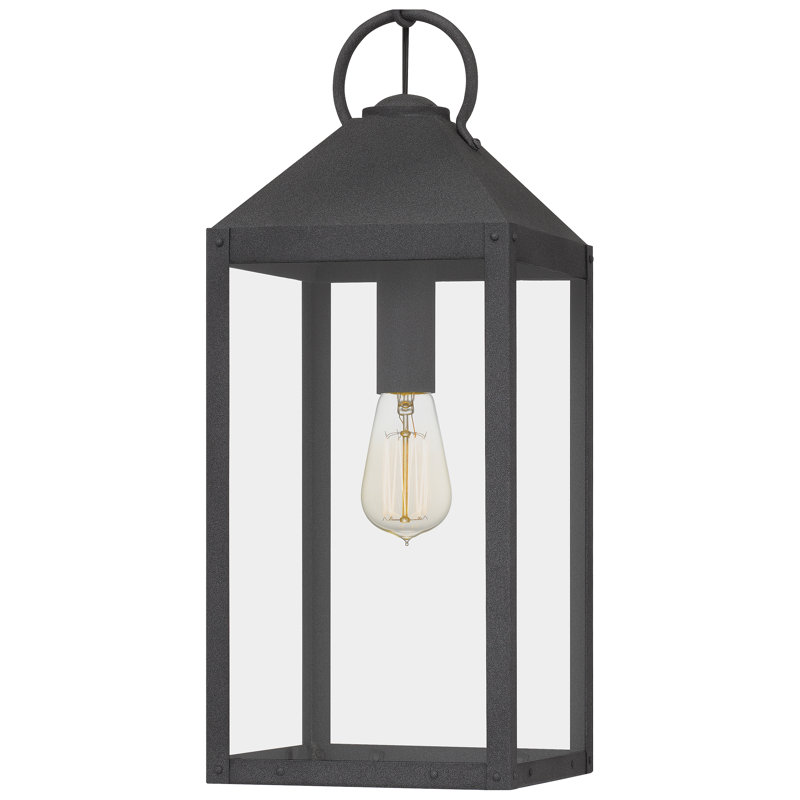 Mini-luminaire suspendu noir tacheté 1 lumière Dewayne