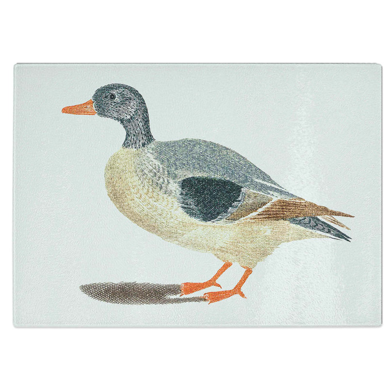 Glass Duck by Johan Teyler Chopping Board, 28.5 cm W x 20 cm L