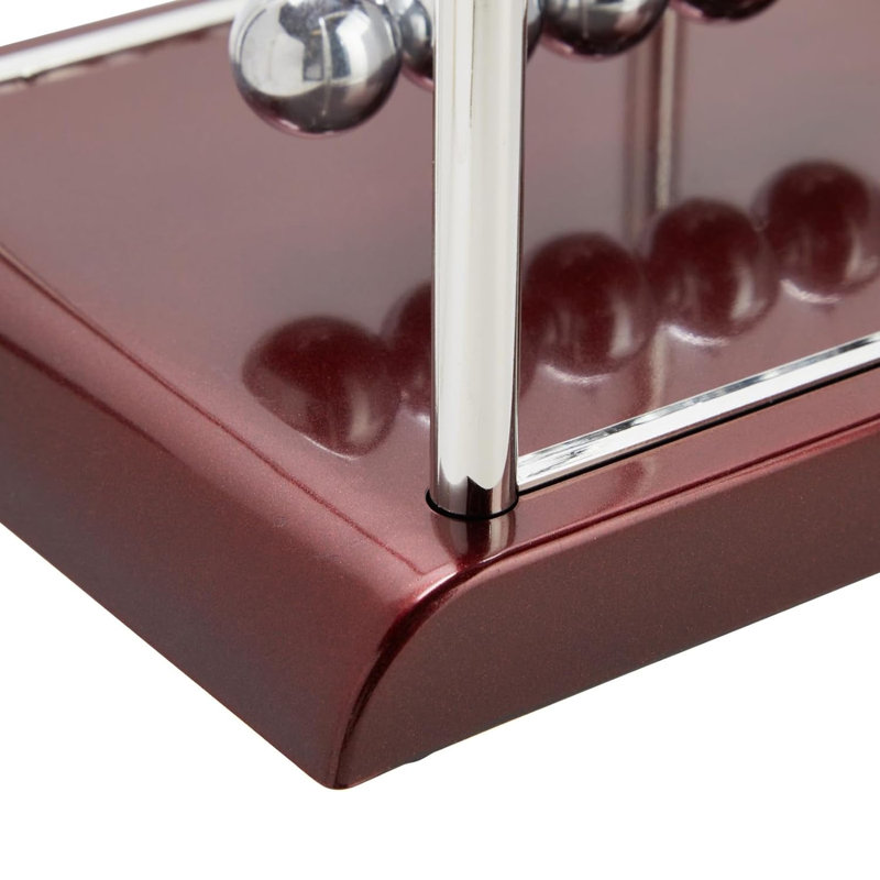 2 balles de pendule d'équilibre PCS, gadgets de physique Gadgets amusants Accessoires de boules de pendule en métal exquis soulagent le stress pour le bureau