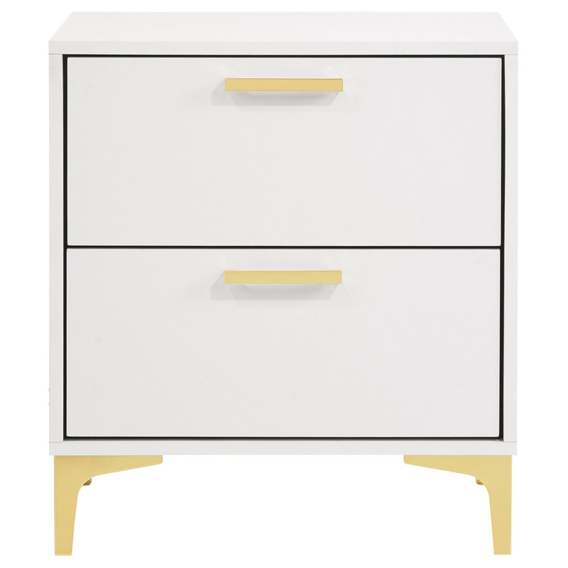 Kendall 2-Drawer Nightstand, White