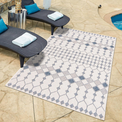 Tapis d'extérieur Preen blanc cassé