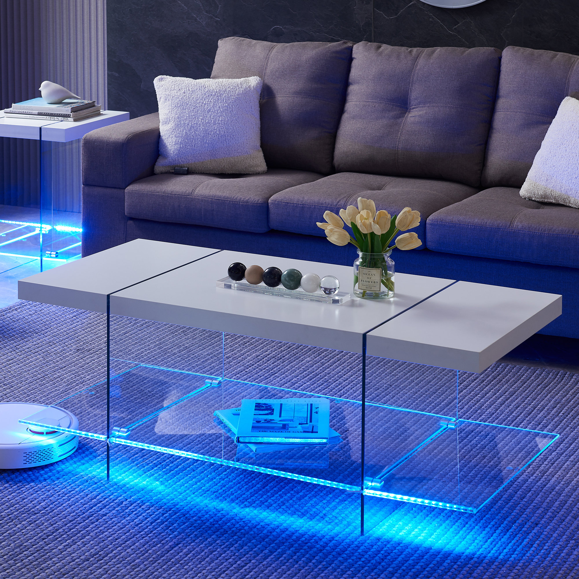 Tables with best sale led lights