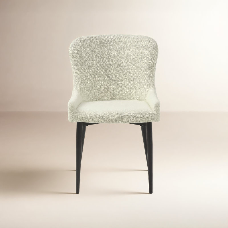 Lucile Boucle Dining Chair, Off White 