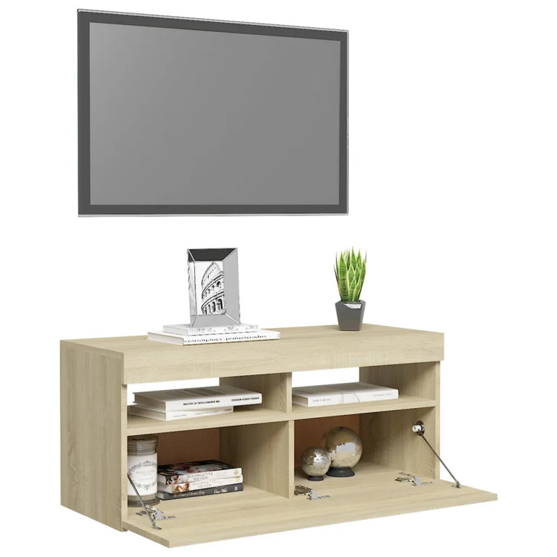 Madline Unfinished TV Stand, Sonoma Oak, 90cm