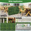  Décoration murale artificielle avec attaches zippées réalistes en PE 36 po x 15 po x 34 po