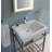 Arverne Stainless Steel Open Console 21" Single Bathroom Vanity Set-24575898