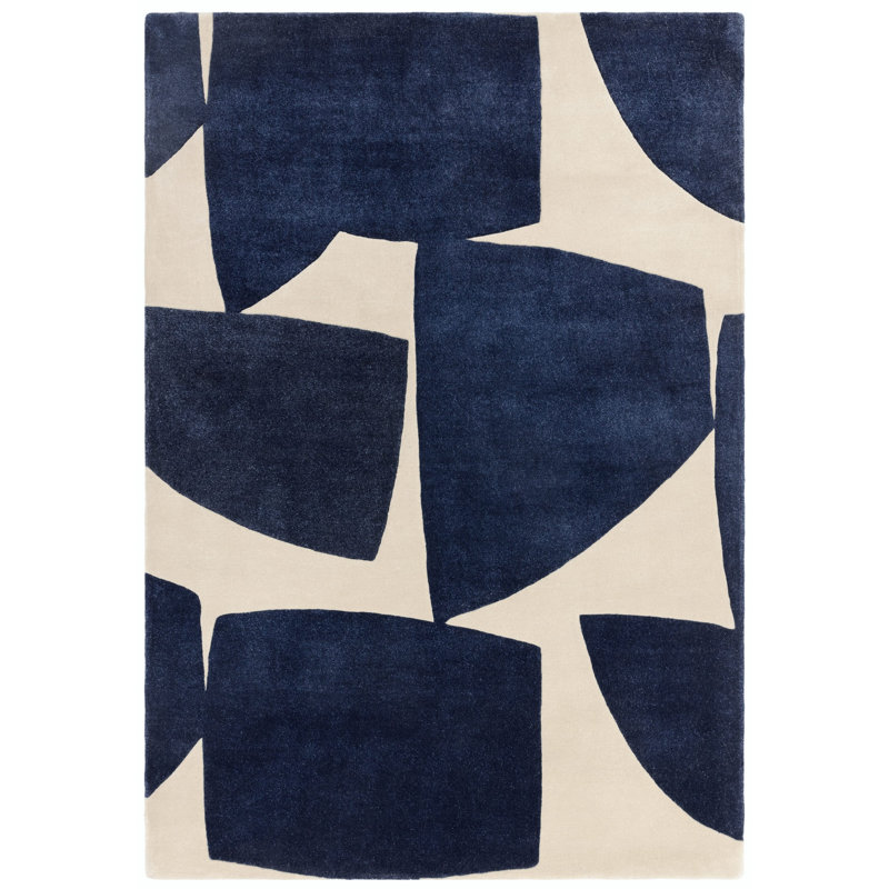 Mishele Hand Tufted Recycled P.E.T Blue Rug, Rectangle 160 x 230cm