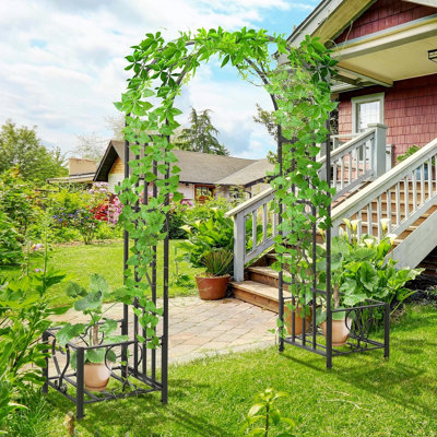 Tonnelle de jardin en acier 6,7 pi Outsunny