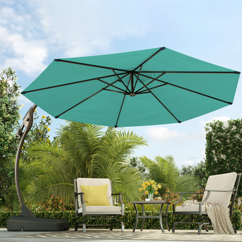Jalbert 12' Cantilever Umbrella, Blue