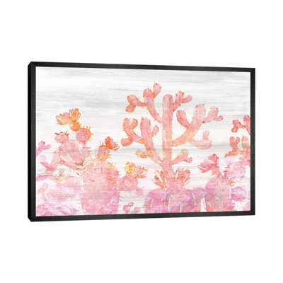 Pink Cactus by Kimberly Allen - Painting on Canvas