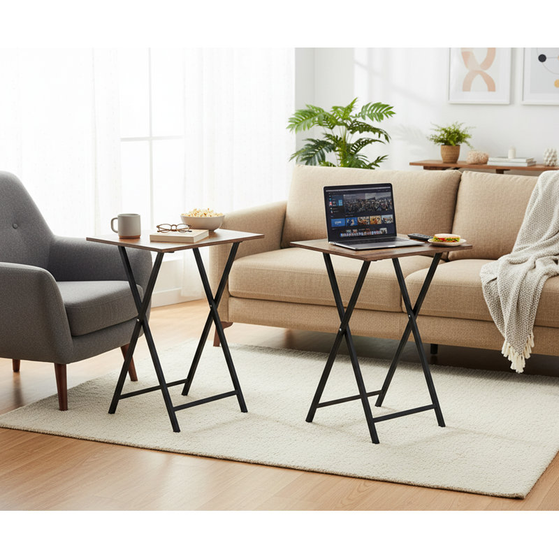 Tray Table, Rustic Brown/Black