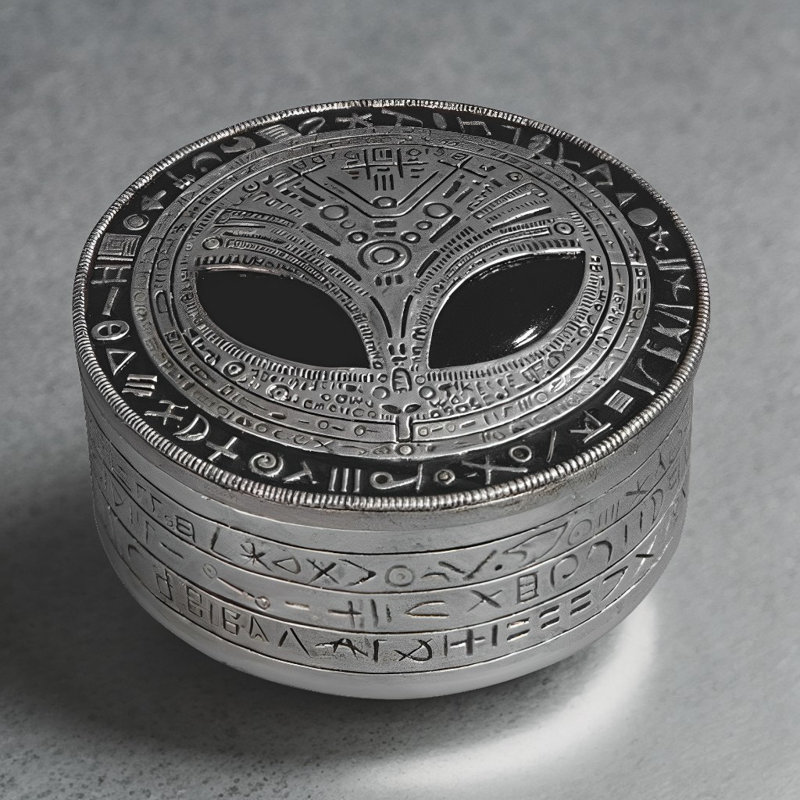 4.5"W Alien Trinket Box