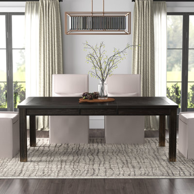 Adler Extendable Solid Wood Base Dining Table
