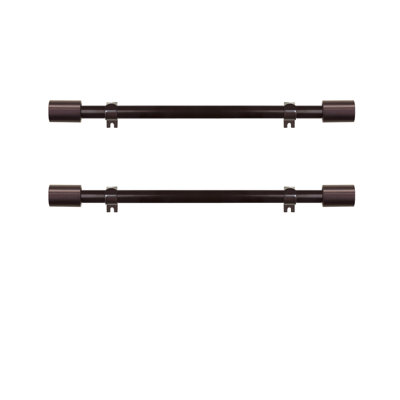 Damajah Steel Rod/ Resin Finial Adjustable Single Curtain Rod