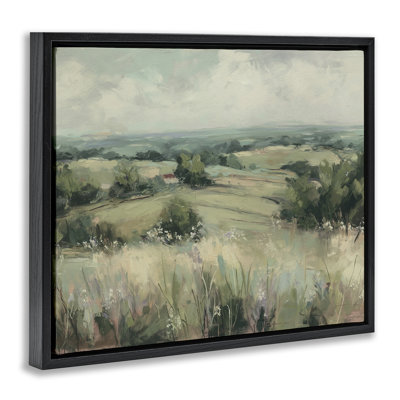 Cadre flottant Idyllic Green Pastures, design par Svetlana Aleynikova