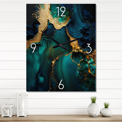 Ikeer - Marble Abstract Wall Clock