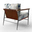 Crissom - Fauteuil rembourré d'appoint abstrait-1025243882