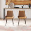 Ensemble de table de salle à manger 7 pièces avec 6 chaises en cuir PU-1326099695-1341599686-1341599684