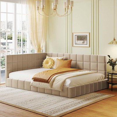 Upholstered Slat Bed