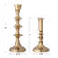 2 Piece Aluminum Tabletop Candlestick Set