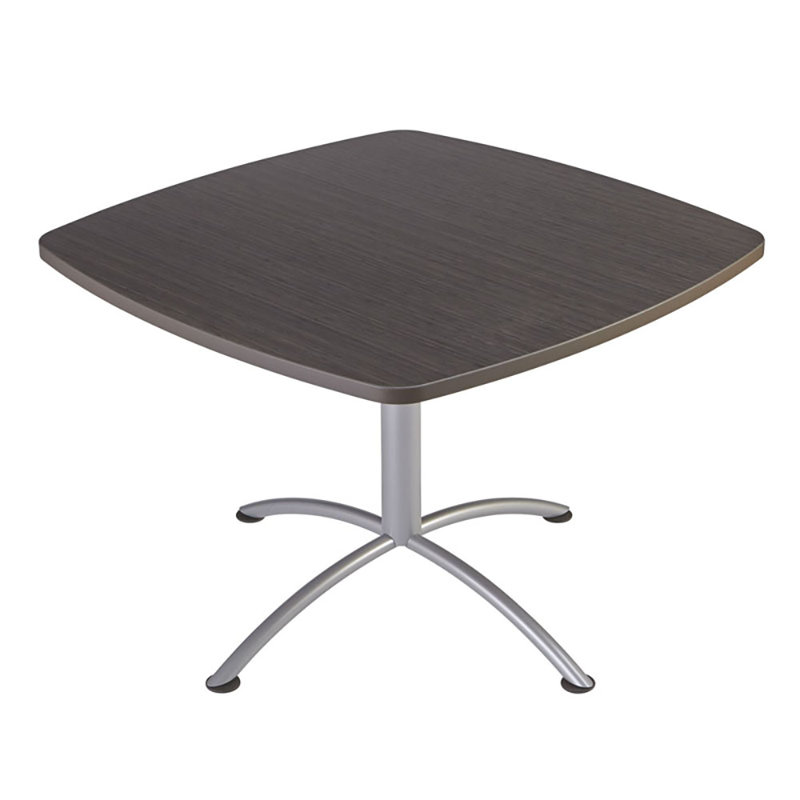 Table de salle à manger iLand, H 42 po x l 36 po x P 36 po, Noyer gris