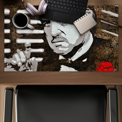 Black and White The Godfather Gaming Mat | Brown Living Room Decor