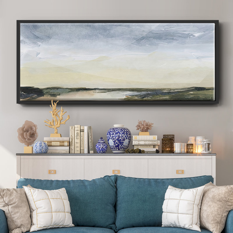 Green Ridge II- Framed Canvas