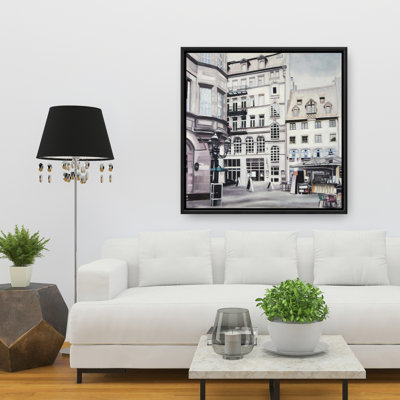"Scène de rue en Allemagne" sur toile