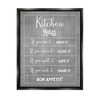 «Kitchen Rules Bon Appetit», art de la giclée par Amanda Murray