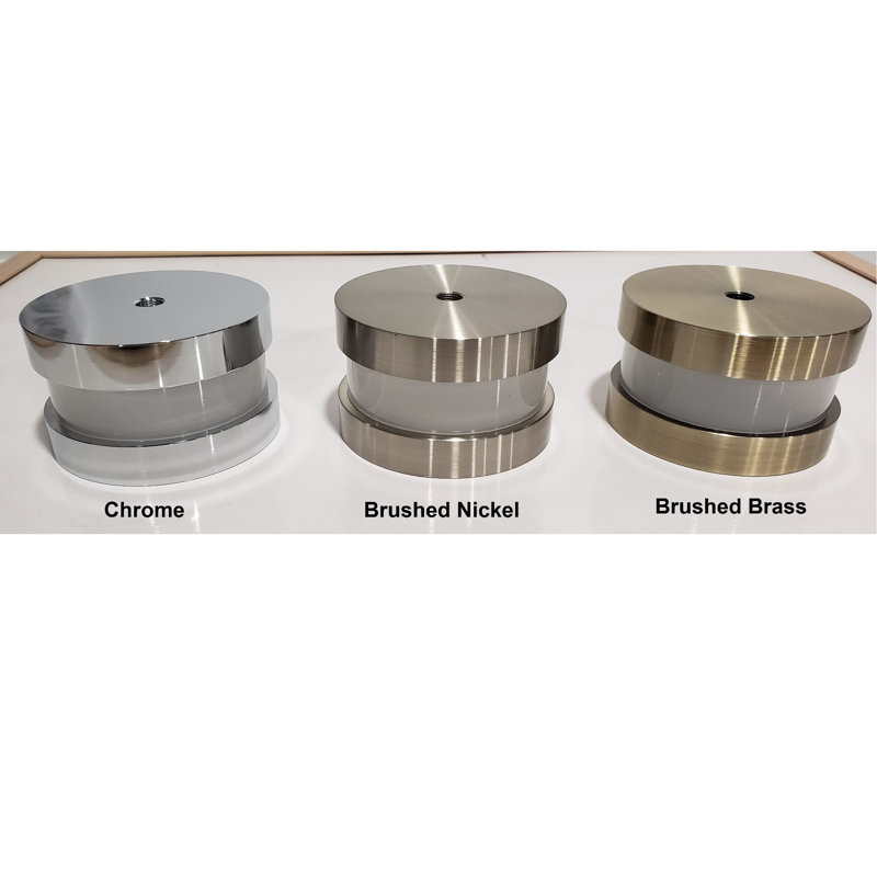 Luminaire suspendu tambour 1 lumière Karter, Chrome
