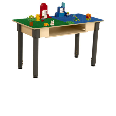 Plastic Adjustable Rectangle 2 Students Activity Table