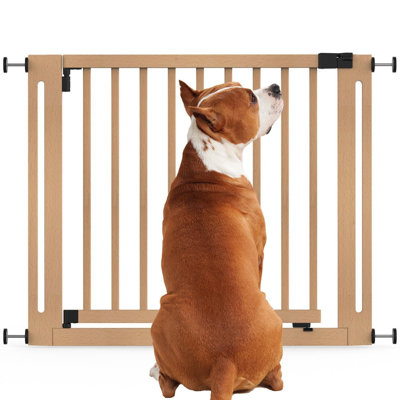 Wood Pressure Mounted Pet Gate